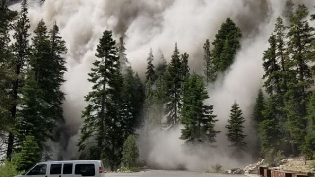 加州中部5.8级地震   引发岩崩  全加州有地震风险
