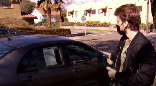 “请不要偷我的车，我穷！”