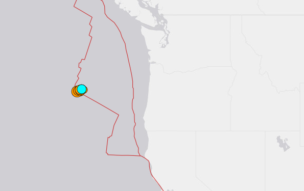 俄勒冈州海岸发生8次地震，没有海啸威胁