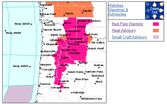 红旗警报！严重火灾天气条件可能立即发生