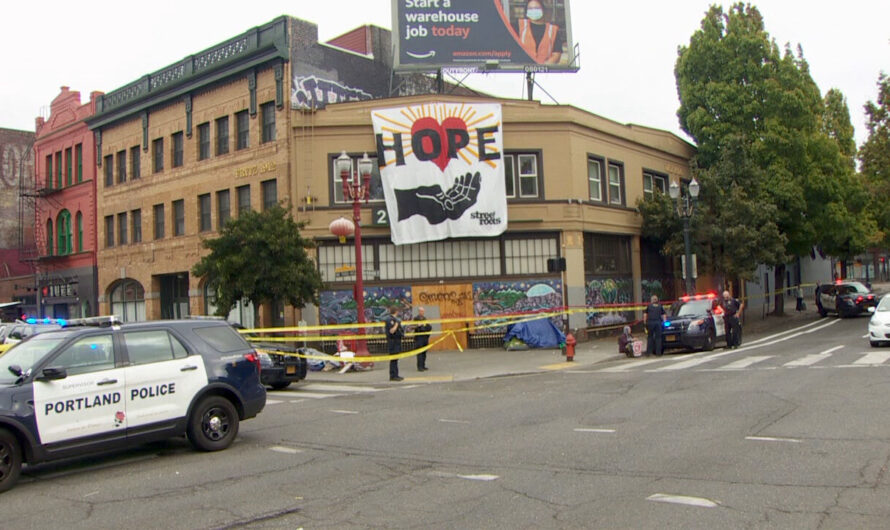 波特兰旧城唐人街，一人光天化日被插死！