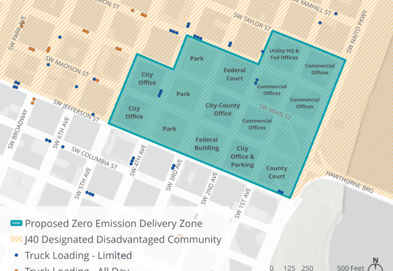 波特兰市中心将建“零排放配送区”，禁燃油车进入