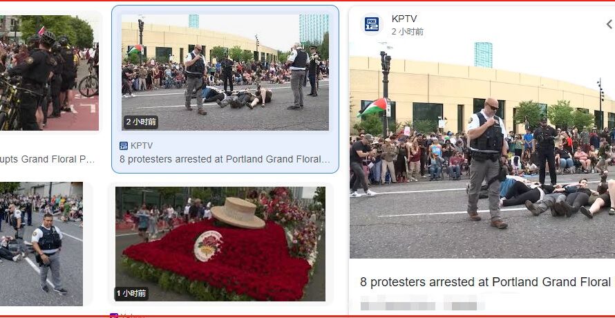 玫瑰节游行被抗议者干扰，8人被捕！