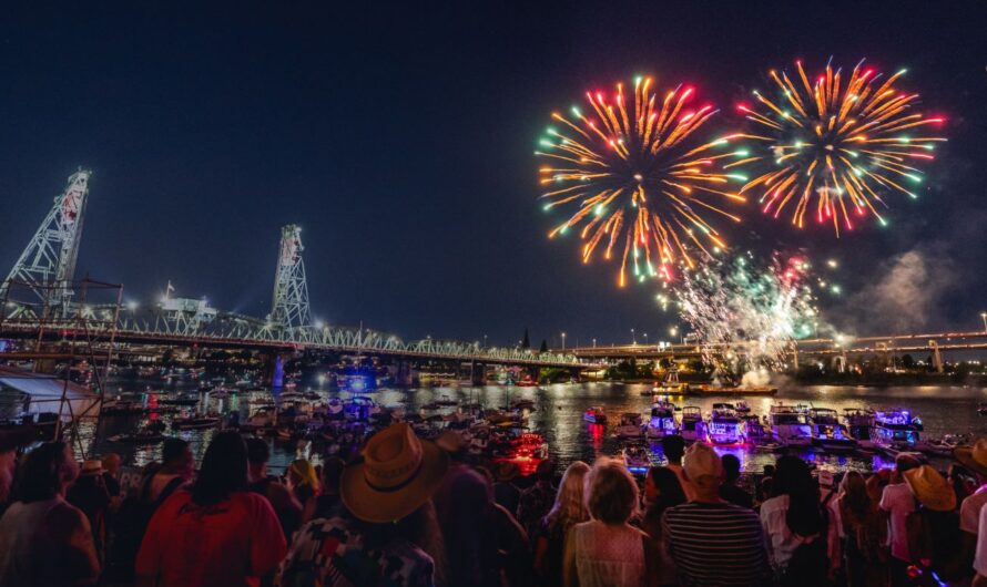 美国独立日，波特兰地区看烟花+激光秀+200架无人机表演！