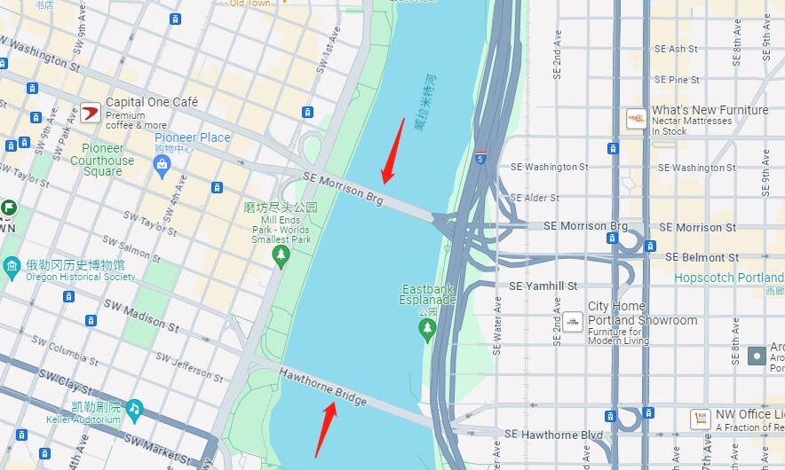 Hawthorne 和 Morrison 两座桥7月4日晚上关闭