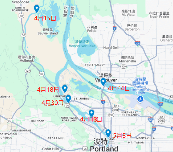 波特兰威拉米特河再现浮尸！三周六尸！